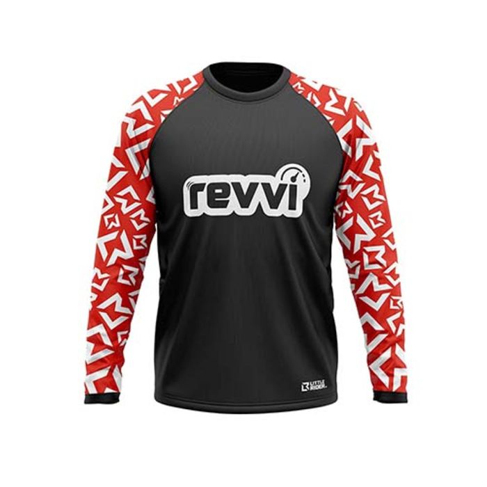 REVVI KIDS RIDING JERSEY RED