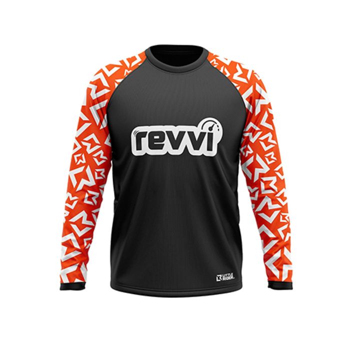 REVVI KIDS RIDING JERSEY ORANGE