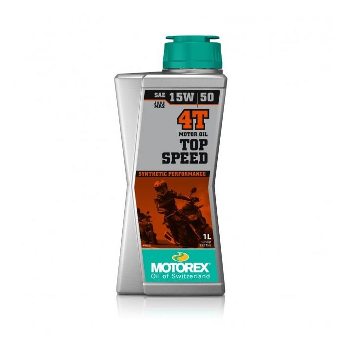 MOTOREX Top Speed 4T Synthetic High Performance JASO MA2 15w/50 1L