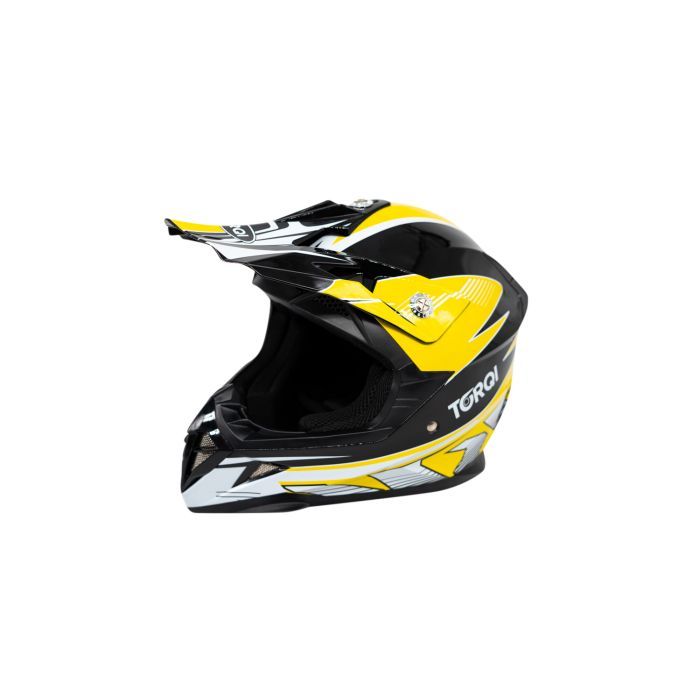 REVVI TORQI KIDS MOTOCROSS HELMET YELLOW