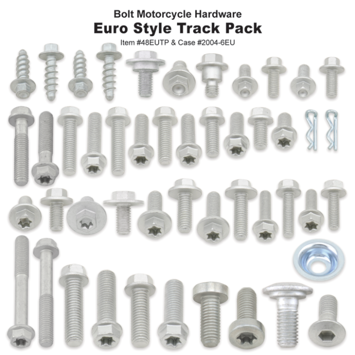 BOLT TRACK PACK FASTENER KIT EURO STYLE