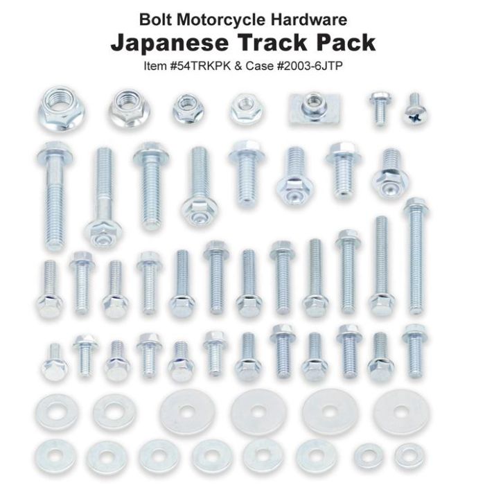 BOLT TRACK PACK FASTENER KIT JAPANESE STYLE