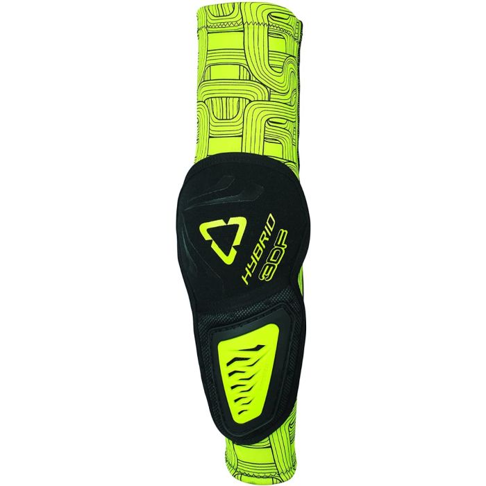 LEATT ELBOW GUARDS 3DF HYBRID BLACK LIME