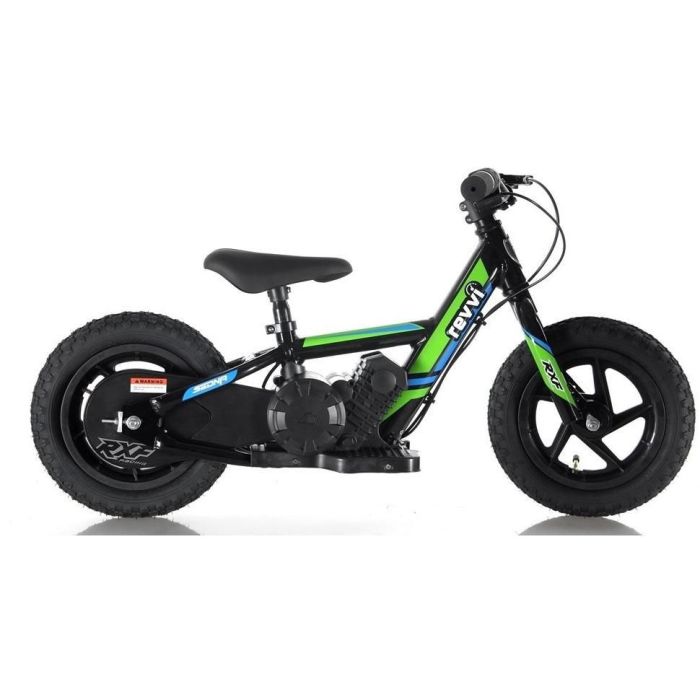 REVVI 12" GREEN ELECTRIC BALANCE BIKE 