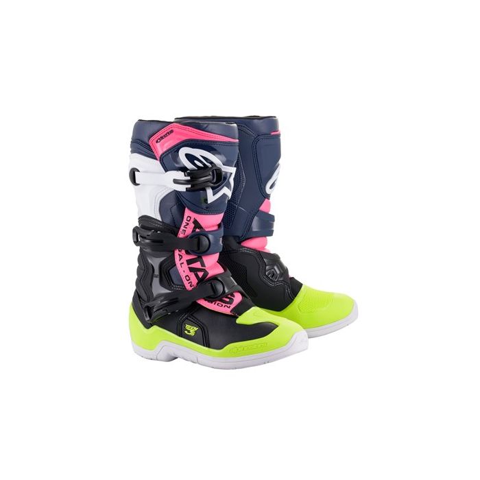 ALPINESTARS BOOT TECH 3S YTH BLK/BLU/PK FL