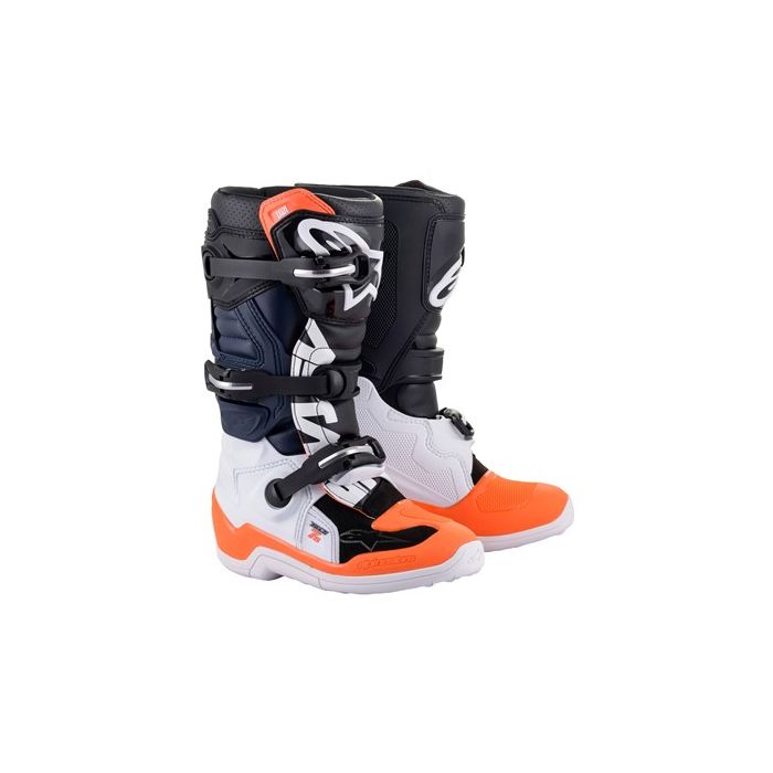 ALPINESTARS BOOT TECH 7S BLK/WHT/ORG FL 