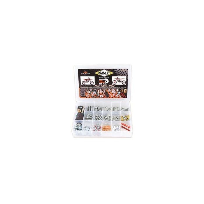 BOLT PRO PACK FASTENER KIT EURO STYLE 2T SX/EXC 85-150 02-19