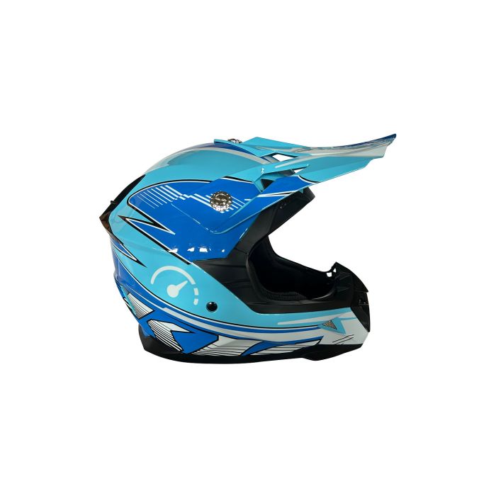 REVVI KIDS MOTOCROSS HELMET BLUE