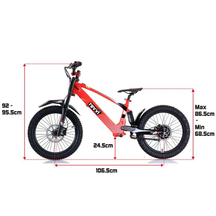 REVVI 20" ELECTRIC BIKE BLACK