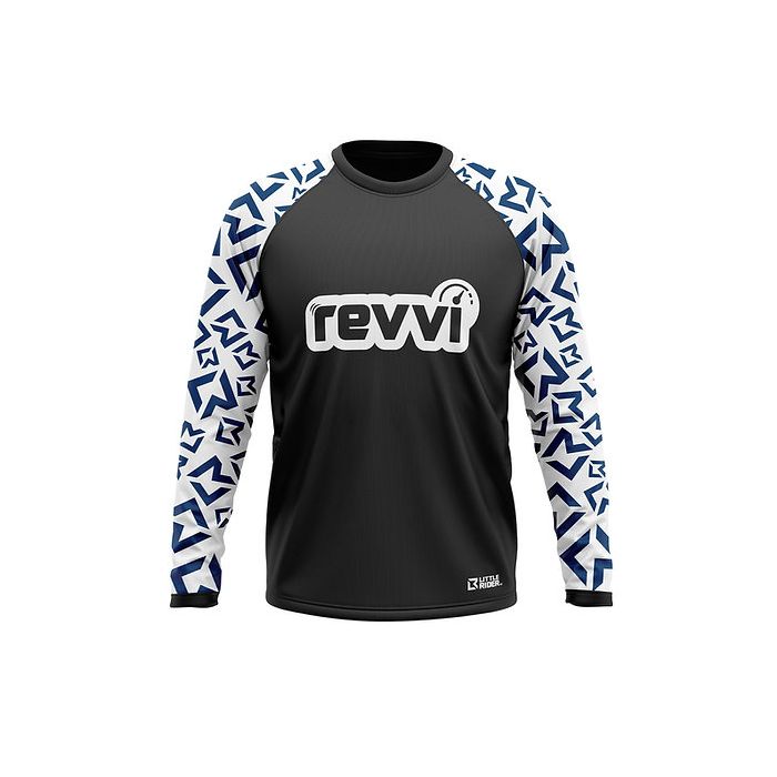 REVVI KIDS RIDING JERSEY WHITE