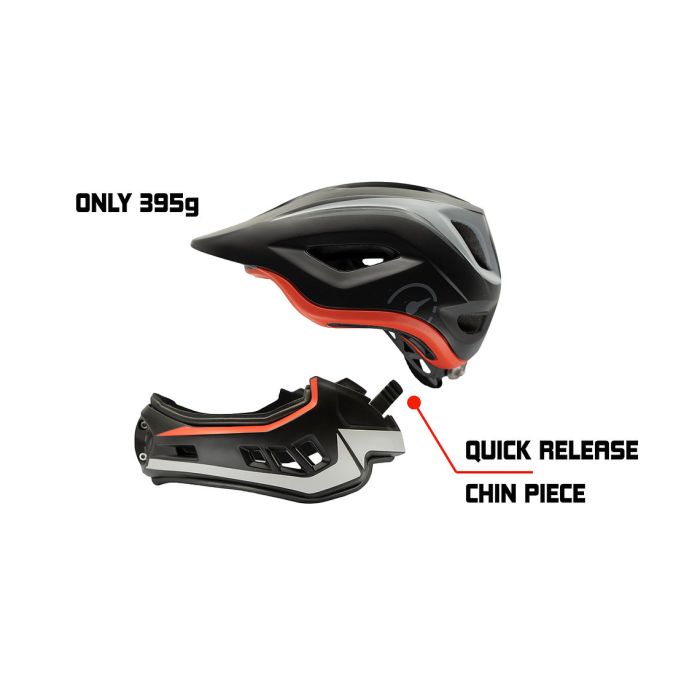 GREEN Revvi Super Lightweight Kids Full Face Helmet 