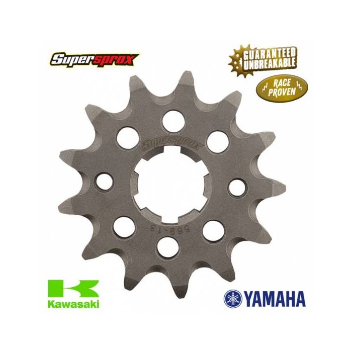 SUPERSPROX FRONT SPROCKET - KX250 87-98, KX500 87-04, YZ250 80-98, YZ465 80-81, YZ490 82-90