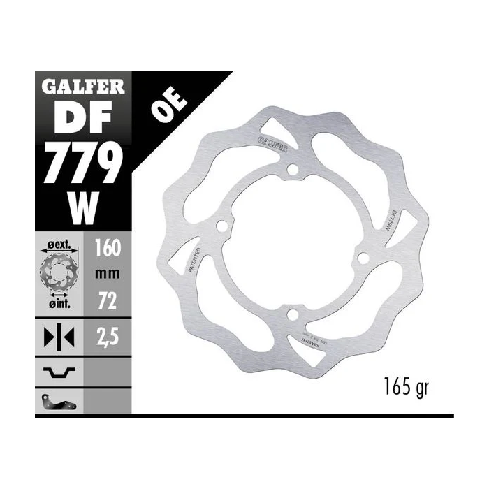 GALFER FRONT/REAR BRAKE DISC KTM/HQV/GAS SX50 05-25, TC50 17-25, MC50 21-25