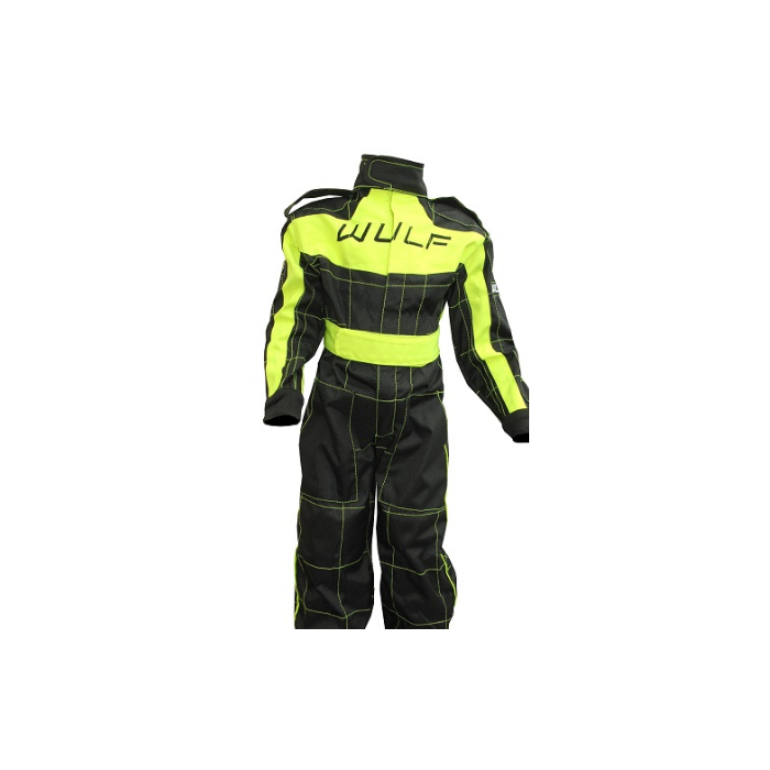 WULFSPORT CUB RACING SUIT BLACK / FLO YELLOW