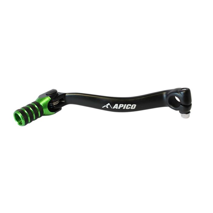 APICO GEAR PEDAL ELITE KAWASAKI KX450F 09-15 BLACK/GREEN