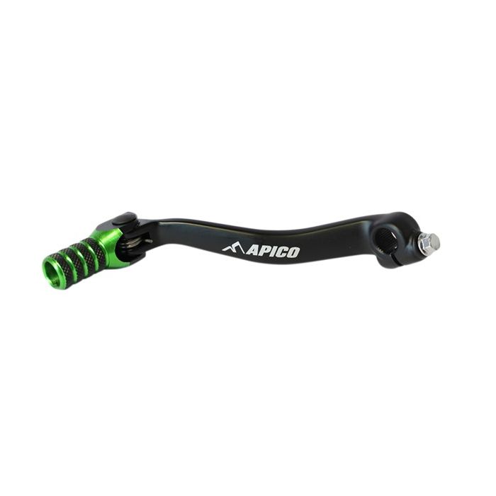 APICO GEAR PEDAL ELITE KAWASAKI KX450F 16-21, KX450XC 2021 BLACK/GREEN