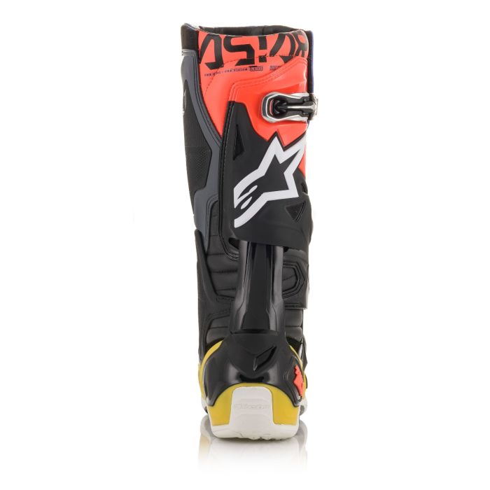 ALPINESTARS TECH 10 BOOT BLACK/YELLOW/BLUE/RED FLUO