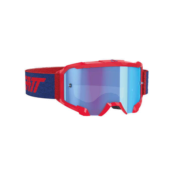 LEATT VELOCITY 4.5 GOGGLE RED - BLUE LENS