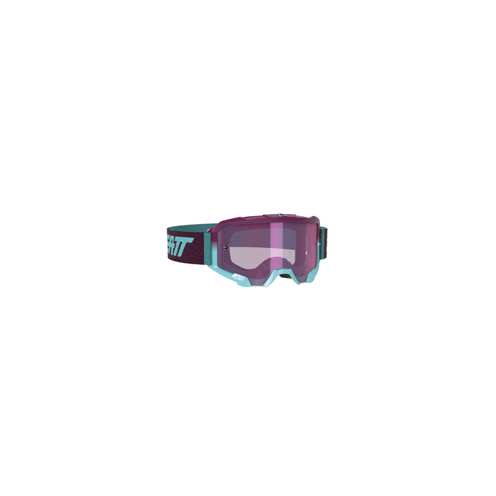LEATT GOGGLE VELOCITY 4.5 IRIZ AQUA - PURPLE LENS