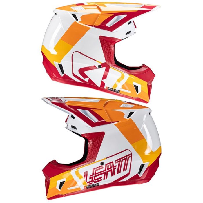LEATT HELMET MOTO 7.5 V25 RUBY INCLUDES 4.5 GOGGLE