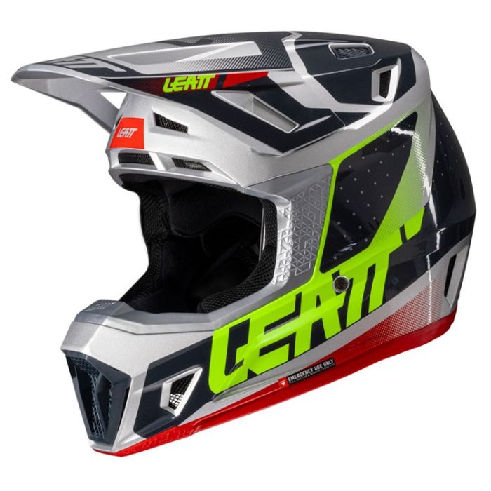 LEATT HELMET MOTO 7.5 V25 STEEL INCLUDES 4.5 GOGGLE