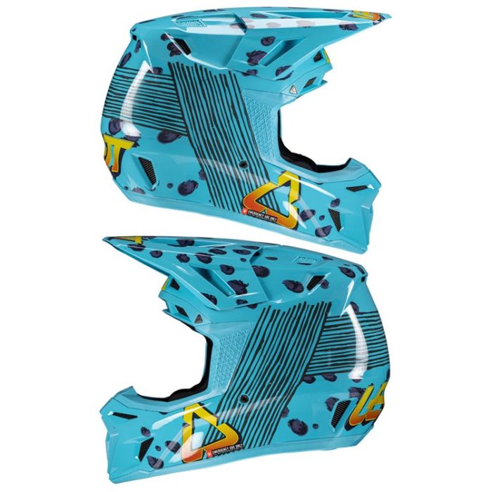 LEATT HELMET MOTO 8.5 V25 CHEETAH INCLUDES 5.5 GOGGLE
