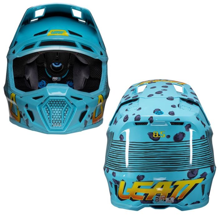 LEATT HELMET MOTO 8.5 V25 CHEETAH INCLUDES 5.5 GOGGLE