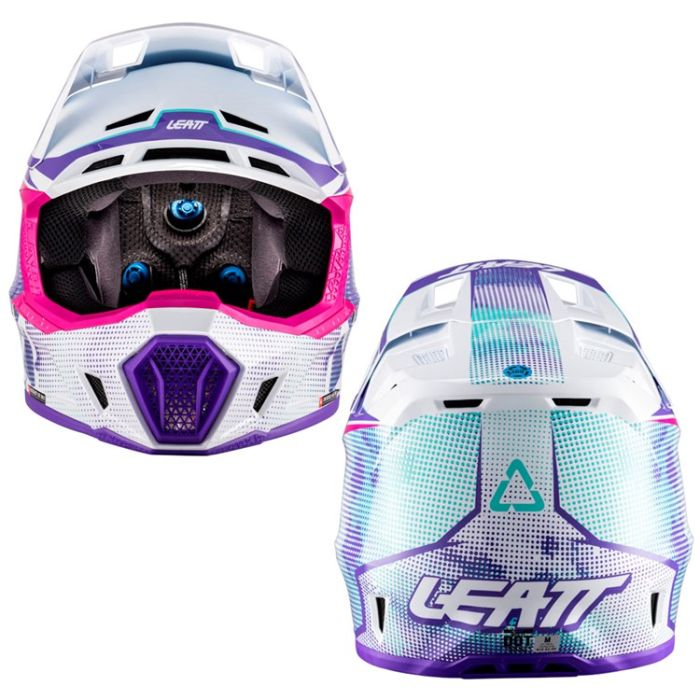 LEATT HELMET MOTO 7.5 V26 PURPLE INCLUDES 4.5 GOGGLE