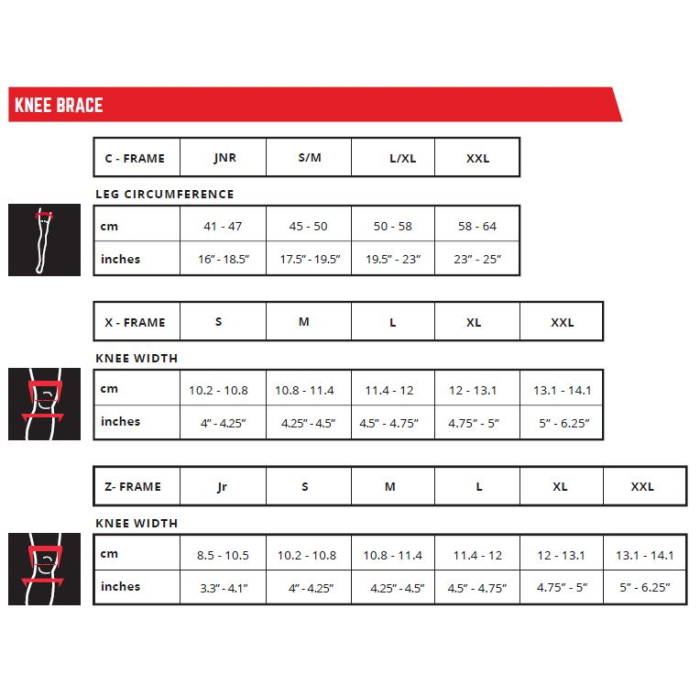 LEATT KNEE BRACE Z-FRAME BLACK (PAIR) JUNIOR