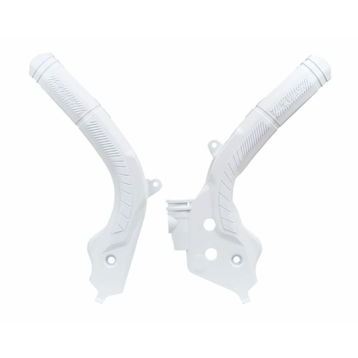 Rtech Frame Protectors (White) Husqvarna TC125 16-21 TC250 17-21 FC250-450 16-21 TE/FE 17-21