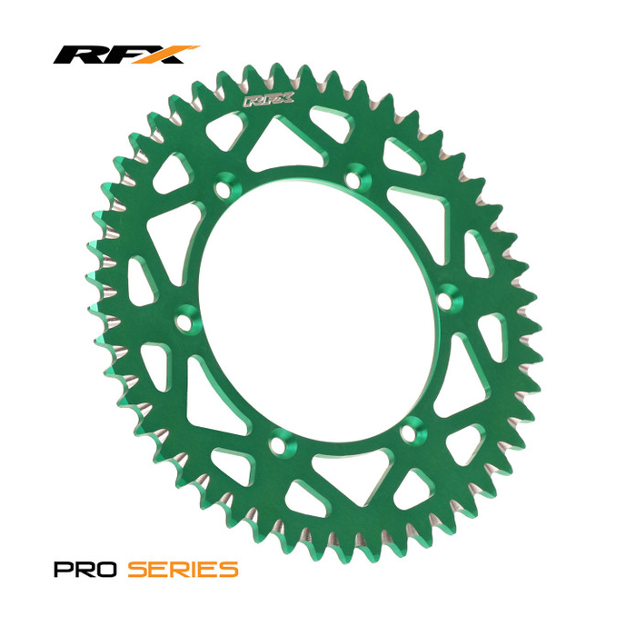 RFX Pro Series Elite Rear Sprocket Kawasaki KX125-250 KXF250-450 82-24 GREEN