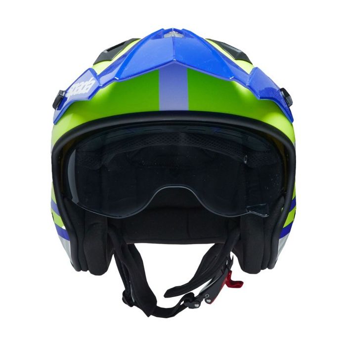 SPADA HELMET ROCK 06 PILOT BLUE/WHITE/FLUO