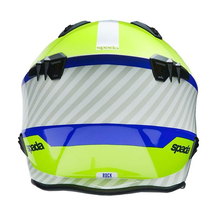 SPADA HELMET ROCK 06 PILOT BLUE/WHITE/FLUO