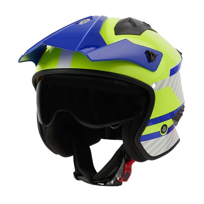 SPADA HELMET ROCK 06 PILOT BLUE/WHITE/FLUO