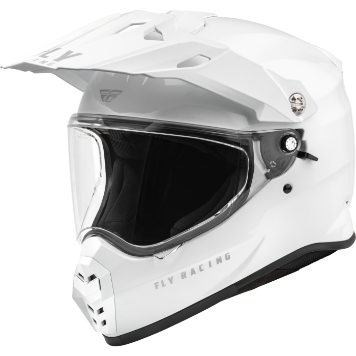 FLY TREKKER SOLID HELMET WHITE