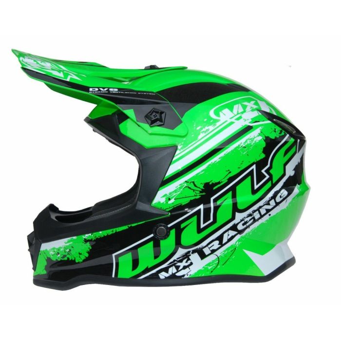 WULFSPORT YOUTH OFF ROAD PRO HELMET GREEN