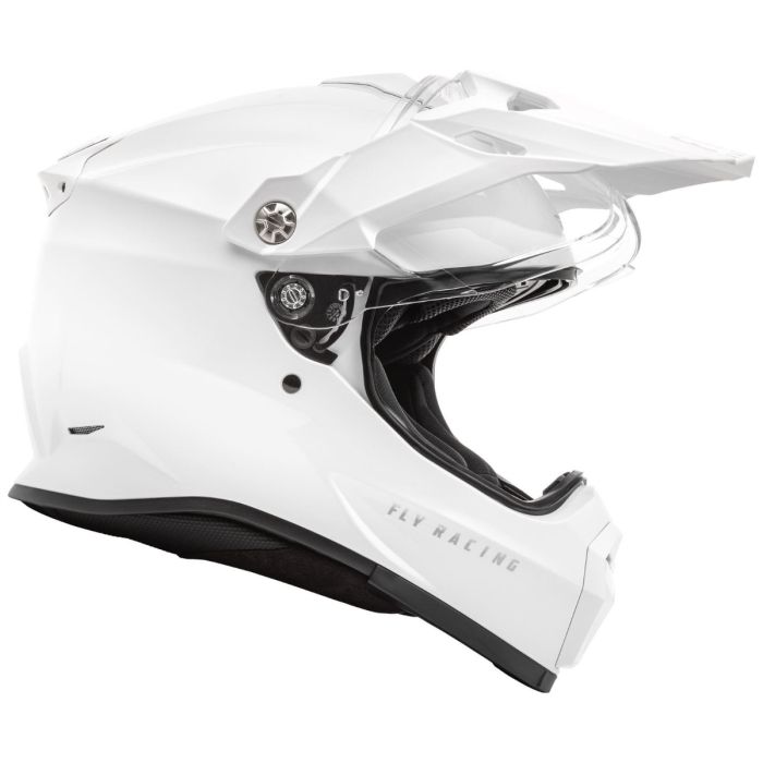 FLY TREKKER SOLID HELMET WHITE