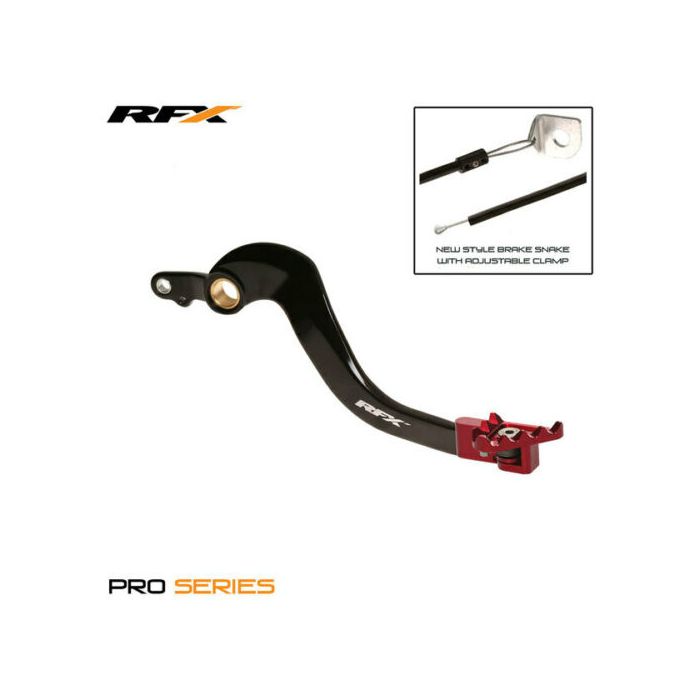 RFX PRO FT REAR BRAKE LEVER (BLACK/RED) HONDA CR250 02-07