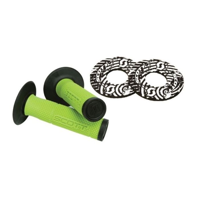 SCOTT MX SXII GRIPS 22/25MM GREEN/BLACK