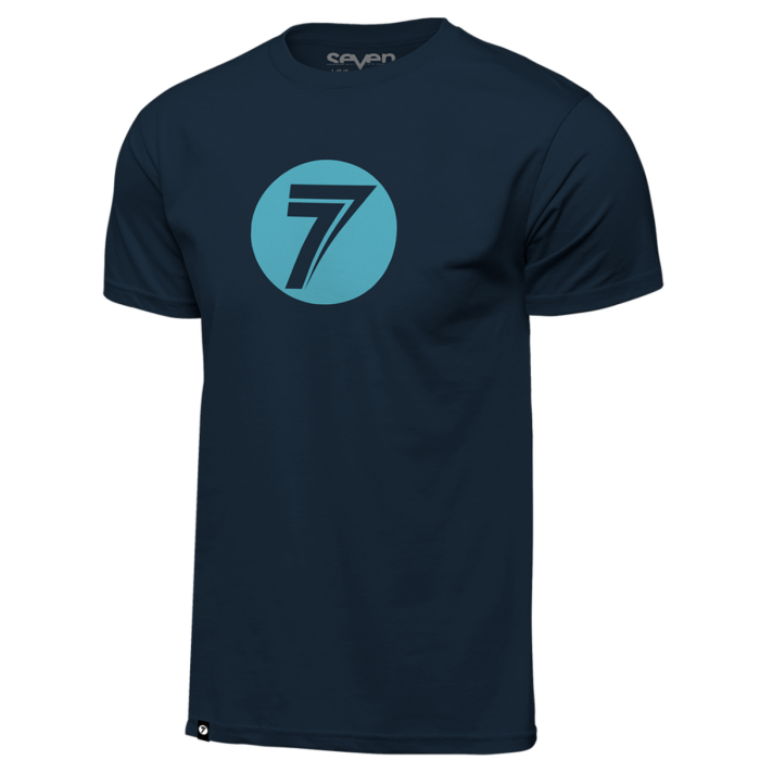 Seven MX Casual 22.2 Youth Tee (Dot Black/Aqua)