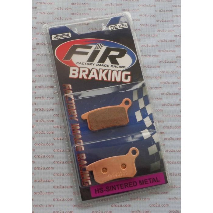 FIR BRAKE PADS SINTERED METAL - KTM SX 85 Front 03-11 Rear 03-10 SX65 Front 02-20 Rear 09-20