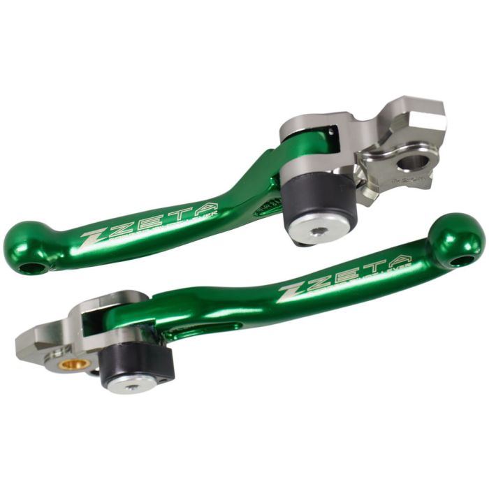 ZETA - PIVOT LEVER SET  KX250F 2013-2019 KX450F 2013-2018 - GREEN