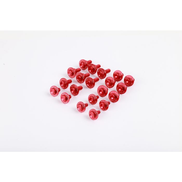 Zeta Aluminium Bolt Set for Plastics CRF250R 14-17, CRF450 13-16 Red