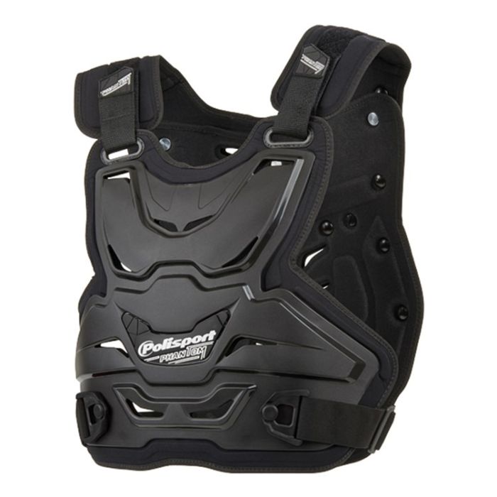 POLISPORT ARMOUR PHANTOM LIGHT BLACK CHEST PROTECTION 