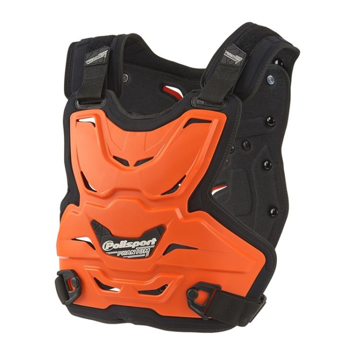 POLISPORT ARMOUR PHANTOM LIGHT ORANGE CHEST PROTECTION 