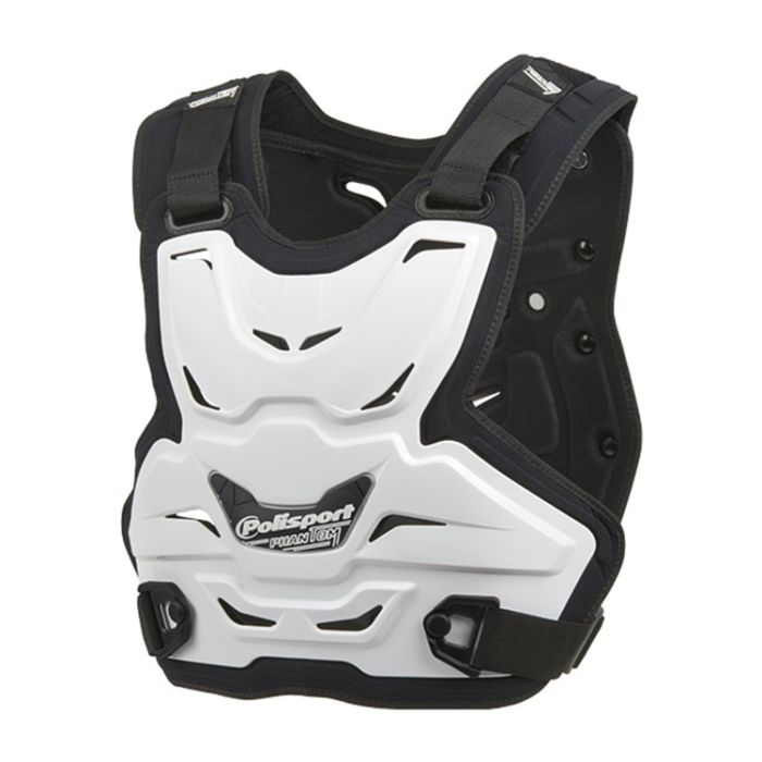 POLISPORT ARMOUR PHANTOM LIGHT WHITE CHEST PROTECTION
