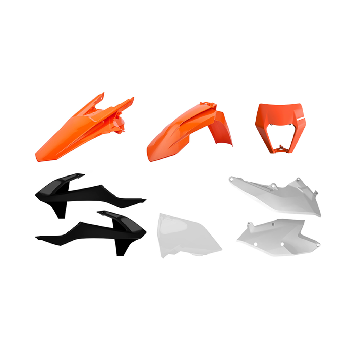 POLISPORT BOX KIT ENDURO WITH HEADLIGHT MASK KTM EXC/EXC-F 17-19 ( OEM 18 )