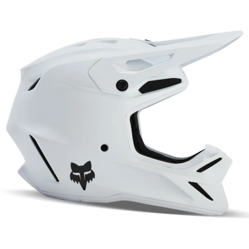 FOX V3 Solid Helmet — Matte White