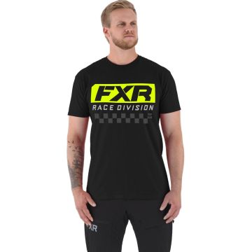 FXR M RACE DIVISION T-SHIRT 21 Black/Hi Vis