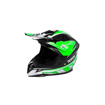 REVVI TORQI KIDS MOTOCROSS HELMET GREEN